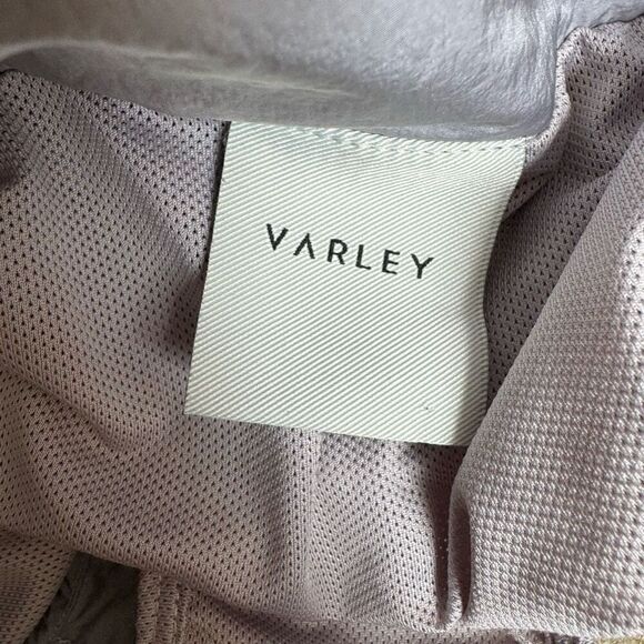Varley Kallin Running Short Metallic Woven Lilac Women’s Size Large - Picture 6 of 6